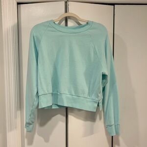 Colsie Cropped Sweatshirt, Teal